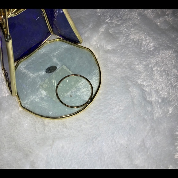 7” STAINED GLASS ANGEL TEA LIGHT HOLDER - Picture 3 of 8